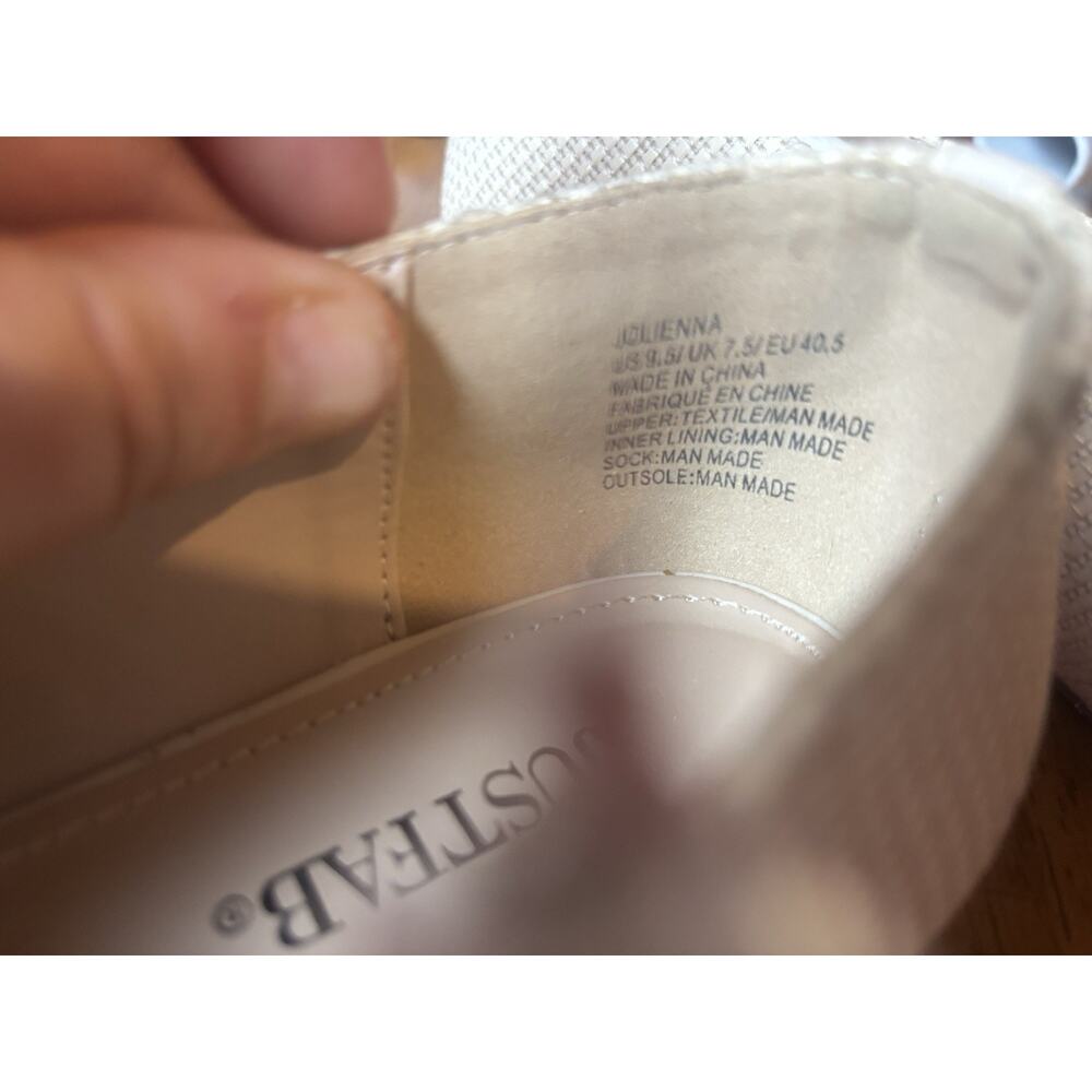 Just Fab Pointed Espadrille Flat Loafer‎ Lightweight Slip On Size 9.5. New - Picture 5 of 5